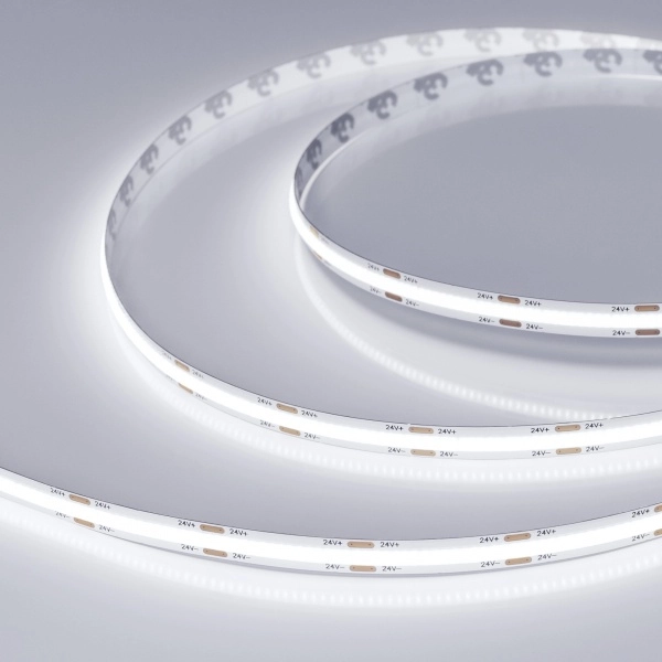 Светодиодная лента Arlight IP20 24V 11,5Вт/м 6000К COB-X544-8mm 24V White6000 (11.5 W/m, IP20, 5m) (кратно 5)