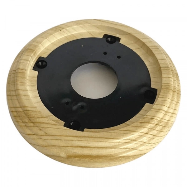 Рамка одноместная пластиковая, D 92x14 мм, цвет - сосна, серия УСАДЬБА, ТМ МЕЗОНИНЪ