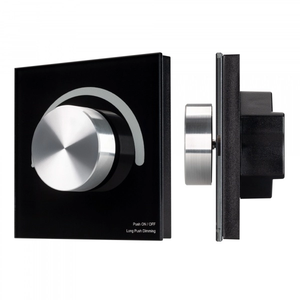 Arlight Панель SMART-P1-DIM-G-IN Black (3V, Rotary, 2.4G) (Arlight, IP20 Пластик, 5 лет) (кратно 1)