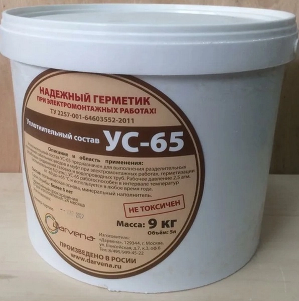 Состав (герметик) уплотнительный  УС-65 (9 кг)