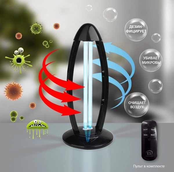 Светильник бактерицидный UVL-001 Черный Elektrostandard