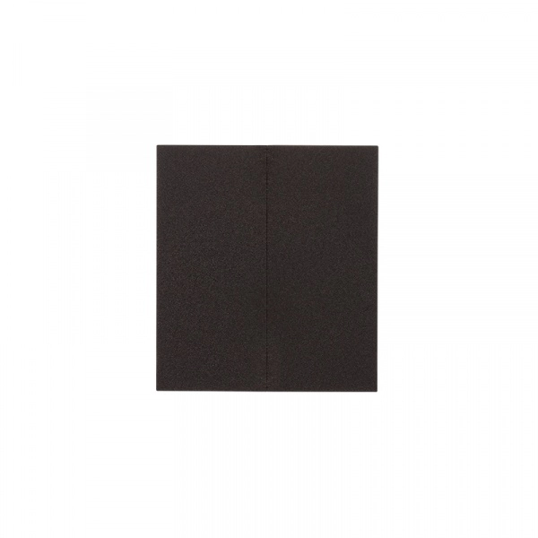 Выключатель двухклавишный STRONG 10А скрытой установки АНТРАЦИТ KRANZ