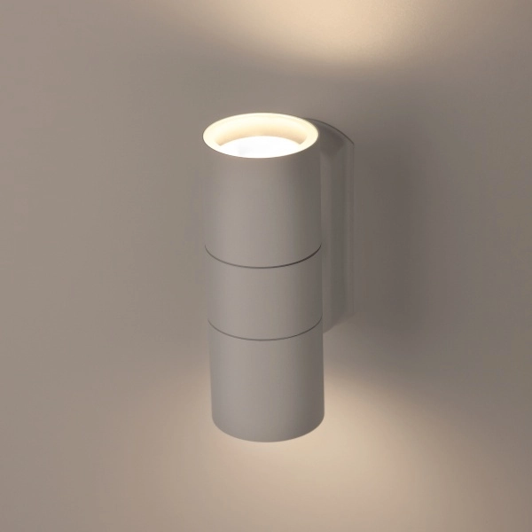 Декоративная подсветка бра ЭРА WL28 WH 2*GU10 MAX35W IP54 белый (20/540)