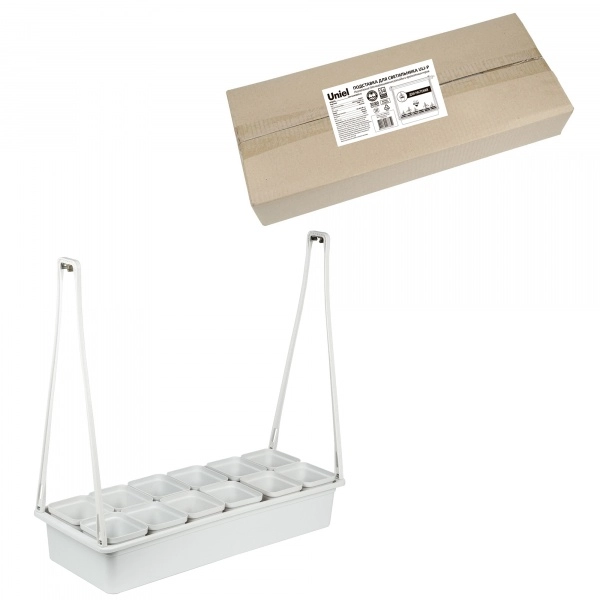 UFP-G34N WHITE 12 Подставка для светильника ULI-P 570мм. 12 кашпо в-к. белые. TM Uniel