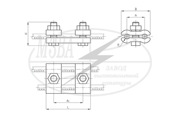 Зажим плашечный ПС-1-1