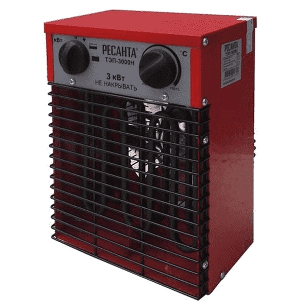 Пушка тепловая Ресанта ТЭП-3000Н квадратная., компактная  220В