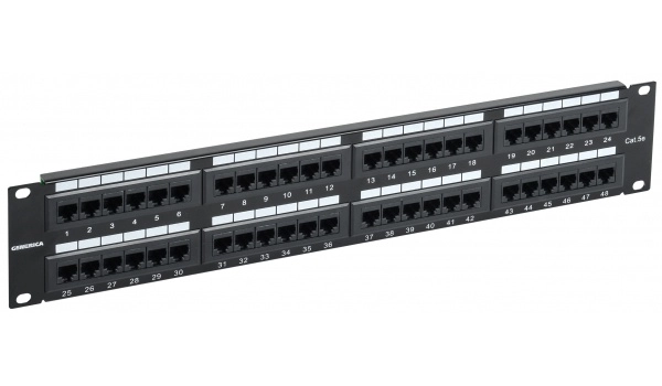 Патч-панель 2U кат. 5Е UTP 48 портов (Krone) GENERICA