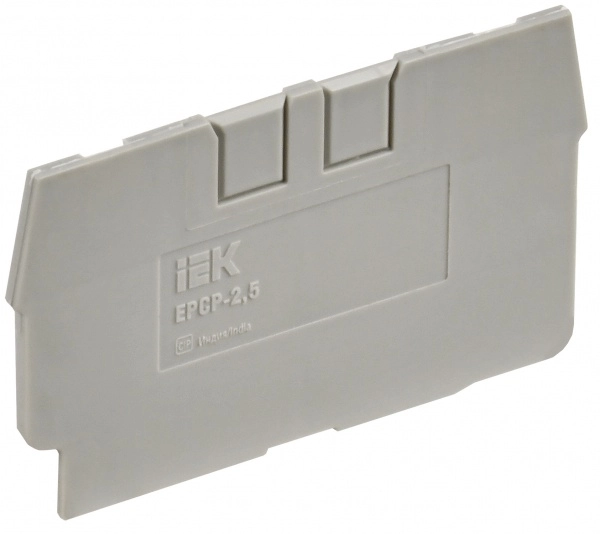 Заглушка  2,5 кв серая для колодки клеммной CP IEK