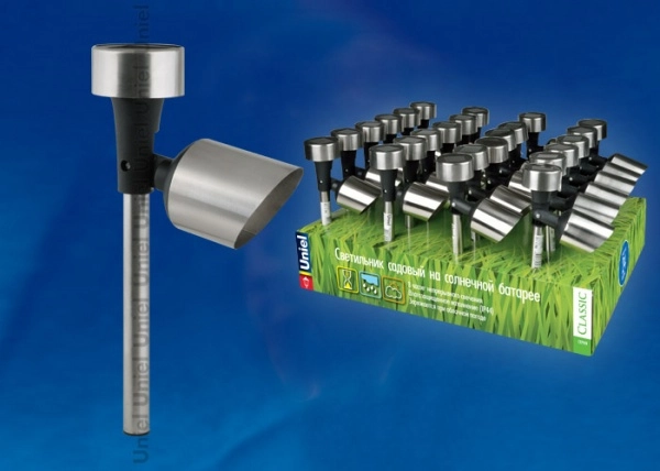 Садовый светильник на солнечной батарее, в составе набора из 24шт. Белый свет. 1*ААA Ni-Cd аккумулятор в/к. IP44. .USL-C-6