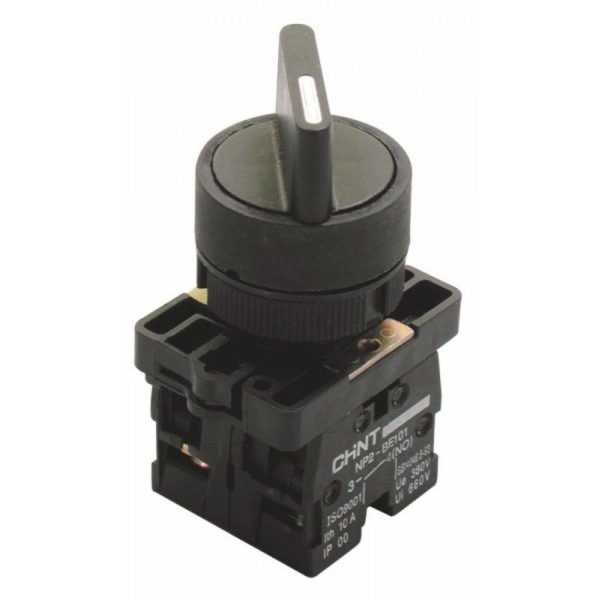 Переключатель NP2-ED21, 2 положения фиксацией, 1НО, IP40 (R) (кратно 1)