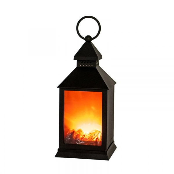 Светодиодный камин «Волшебный фонарь» с эффектом живого огня 11х11х24,5см батарейки 3хАА (не в комплекте) 511-026