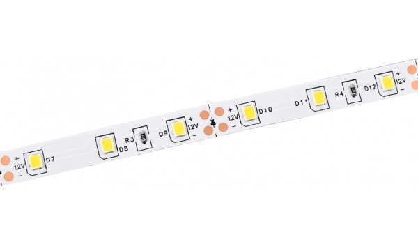 Светодиодная лента IEK IP20 12V 4.8В/м 3000К  LSR-2835WW60-4,8-IP20-12В  LED 3м