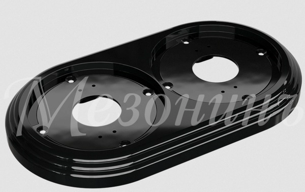 МезонинЪ Усадьба Черный Рамка двухместная пластиковая GE30702-05