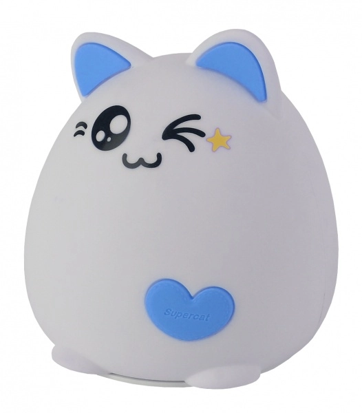 Ночник настольный ЭРА NLED-413-1W-BU белый с синим