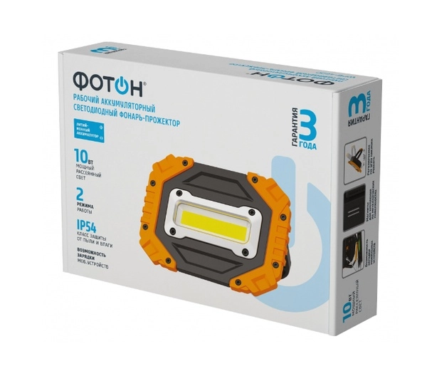 Фонарь-прожектор Фотон аккумуляторный WPВ-4600 10W