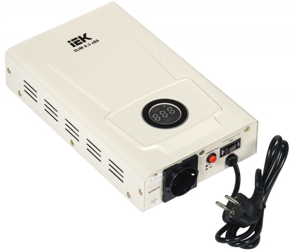 Стабилизатор 1-фазный.  0,5кВа настенный  SLIM ИЭК