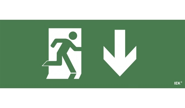 Этикетка самоклеящаяся "Фигура/стрелка вниз" ССА 1005 IEK LPC10-1-35-13-FNIZ