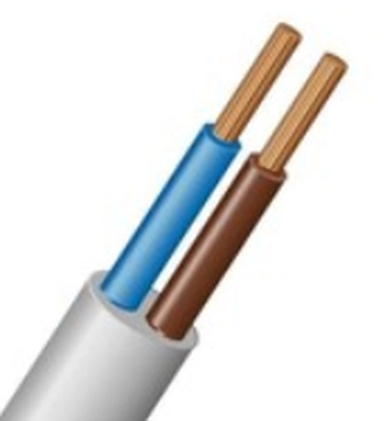 Провод бытовой ПВСнг(А)-LS 2х1,5 белый ГОСТ (бухта 100)