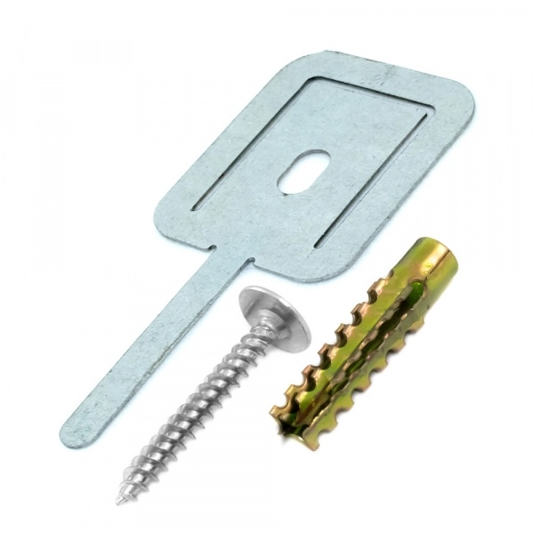 Комплекты для крепления ОКЛ с использованием самореза, дюбеля и хомута FR ПР-40 (100 шт) Промрукав (кратно 1)