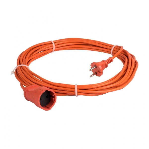 Удлинитель-шнур одно гнездо 10м IP20 с заземляющими контактами ПВС 3х1 3500Вт ЗЕВС2.0 оранжевый EKF USB02-16-310-1-10 (кратно 1)