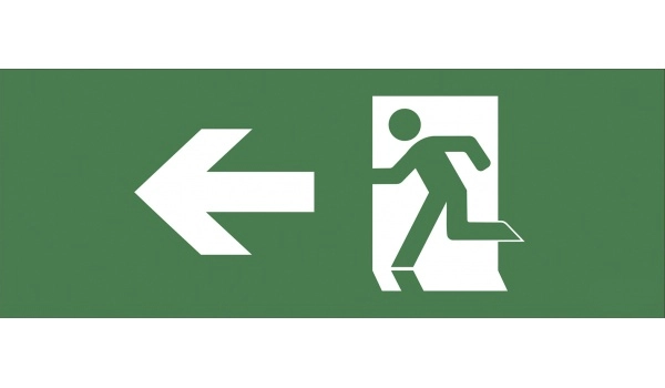 ЭРА Самоклеющая этик. "Фигура/стр. влево" DPA/DBA IP20/54 INFO-DBA-001