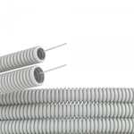 Труба ПВХ гибкая гофрированная 20мм, лёгкая с протяжкой, 50м, цвет серый, DKC 9192050 (кратно 50)