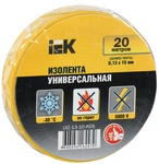 Изолента ПВХ желтая 15мм 20м IEK