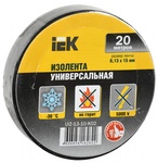 Изолента ПВХ черная 15мм 20м IEK