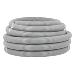Труба ПВХ гофрированная с протяжкой 40мм серая легкая EKF Plast (кратно 15)