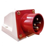 Вилка панельная 524 3Р+РЕ 32А 380В IP44 EKF (кратно 1)