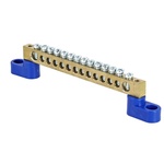 Шина нулевая 6х9мм (14/2) на двух угловых изоляторах латунь EKF PROxima