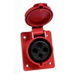 Розетка стационарная внутренняя 424 3Р+РЕ 32А 380В IP44 EKF (кратно 1)