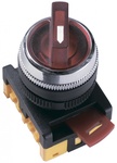 Переключатель АNСLR-22-3 на 3 фикс.полож.красный неон/240В I-O 1з+1р ИЭК