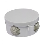 Коробка распаячная с крышкой КМР-040-039 наружная, 85х40, АБС, серая, 4 входа, IP54 EKF (кратно 1)