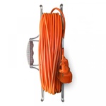 Удлинитель-шнур на раме 1 гнездо 30м IP54 без заземления ПВС2х1 2200Вт оранжевый UNIVersal 9632793