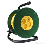 Удлинитель на катушке 4 гнезда без заземления 40м ПВС2х2,5 на катушке Союз (Универсал) 481S-3804