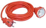 Удлинитель-шнур одно гнездо 5м IP20 с заземлением ПВС 3х1 2200Вт оранжевый IEK WUP10-05-K09-N