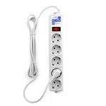 Сетевой фильтр 5 гнезд 3м с заземелнием ПВС 3х0,75 10А 2200Вт B белый PowerCube SPG-B-10-WHITE