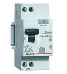 Автоматический выключатель дифференциального тока 2П 25А 30мА Legrand RX3 АВДТ характеристика С тип AC 1П+N 419401