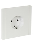 Розетка с заземляющими контактами без защитной шторки винтовое крепление 16А FORTE&PIANO БЕЛЫЙ FP216 IEK