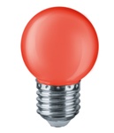 Лампа светодиодная Navigator NLL-G45-1-230-R-E27 красная 71 827