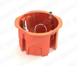 Подрозетник в бетон 65х45 Greenel оранжевый/ красный GE40006