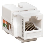 Модуль Keystone TeraLINK PRO Cat.5E RJ-45 неэкранированный 110 IDC 90 градусов белый (кратно 1)