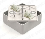 Коробка распаячная Greenel  GE41222-01 ОП 100х100х44мм белый с контактной группой 6 кл.  GE41222-01