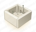 Коробка наруж. монтажа под электроустановку НАБОРНАЯ (можно собрать блок 2м, 3м и тд.) белая Greenel GE40231-01