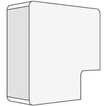 Поворот на 90° угол плоский 25x17 DKC APM Белый 00415