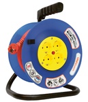 Удлинитель на катушке с заземлением 4 гнезда 50м ПВС3х1,5 IP44 на катушке термо BEM-250 UNIVersal 9634176