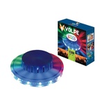 Светильник-проектор светодиодный ULI-Q304 2,5W/RGB WHITE. Напольный. Серия DISCO, многоцветный. Горизонтальная проекция. ТМ VOLPE. Кабель с вилкой, 220В. Цвет корпуса - БЕЛЫЙ.