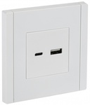 Розетка USB A+C 18Вт FORTE&PIANO БЕЛЫЙ FP251 IEK