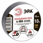 Изолента ПВХ черная 15мм 10м ЭРА